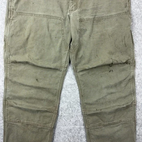 Carhartt Pants Mens 38x30 Gray Rugged Flex Double Front Utility Canvas Work - Picture 5 of 13